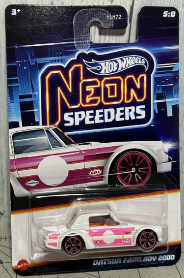 Hot Wheels 2025 Neon Speeders, Mix 2 5:8 Datsun Fairlady 2000