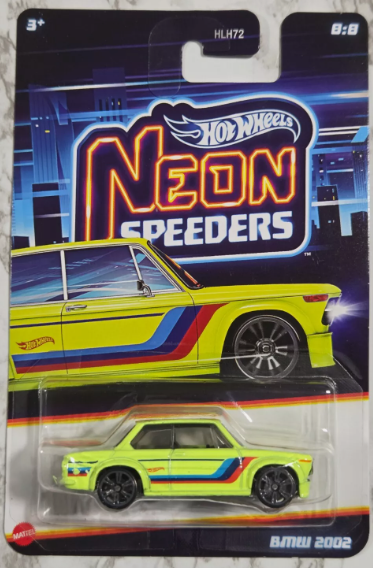 Hot Wheels 2025 Neon Speeders, Mix 2 8:8 BMW 2002