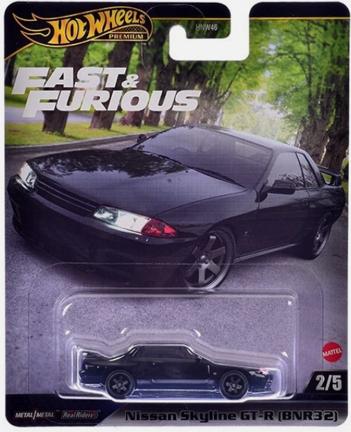 Hot Wheels Premium 2025 Fast & Furious 2/5 Nissan Skyline GT-R (BNR32)