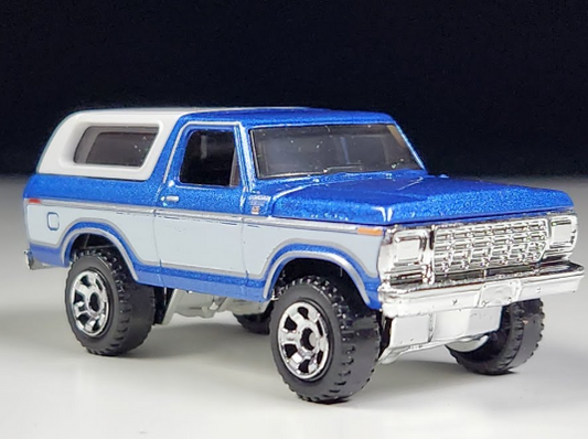 Matchbox 2024 Moving Parts 1978 Ford Bronco, NEW/LOOSE, blue/white