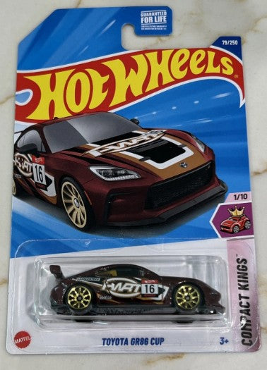 Hot Wheels 2025 #079/250 Toyota GR86 Cup, burgundy