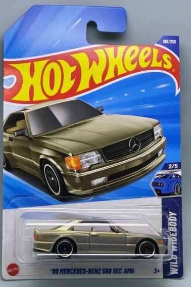 Hot Wheels 2025 #186/250 '89 Mercedes-Benz 560 SEC AMG, pearl slate