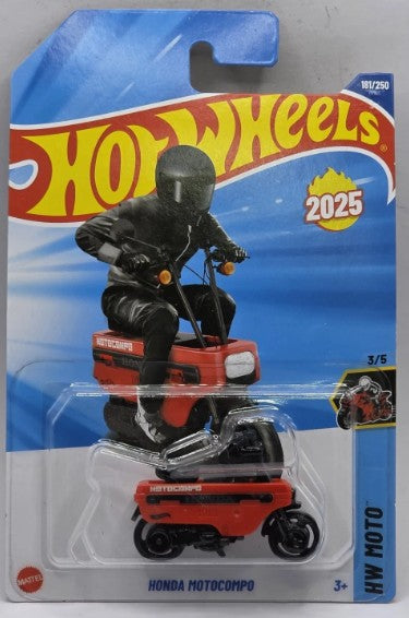 Hot Wheels 2025 #181/250 Honda Motocompo, red