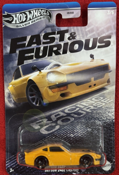 Hot Wheels 2025 Fast & Furious 3/5 Datsun 240Z Custom, yellow