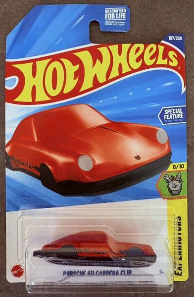 Hot Wheels 2025 #187/250 Porsche 911 Carrera Clip, red