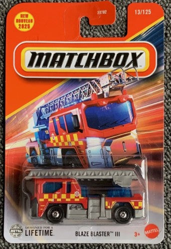 Matchbox 2025 #013/125 Blaze Blaster III, red