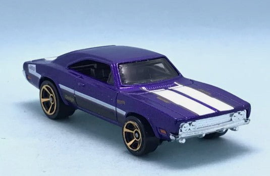 Hot Wheels 2023 #240/250 '69 Dodge Charger 500, NEW/LOOSE, metalflake purple