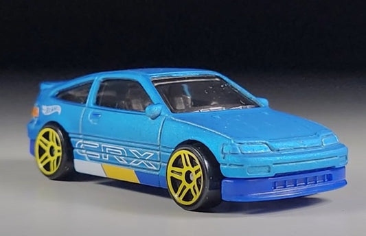 Hot Wheels 2023 #148/250 '88 Honda CR-X, NEW/LOOSE, metalflake matte blue