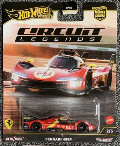 Hot Wheels 2025 Premium Circuit Legends 2/5 Ferrari 499P