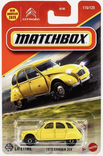 Matchbox 2025 #115/125 1970 Citroen 2CV, yellow