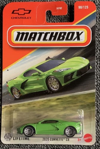 Matchbox 2025 #090/125 2020 Corvette C8, lime green