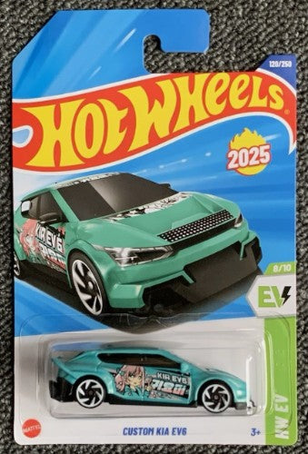 Hot Wheels 2025 #120/250 Custom Kia EV6, teal