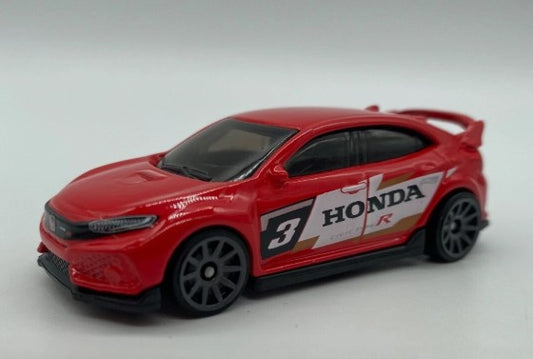 Hot Wheels 2025 #123/250 2018 Honda Civic Type R, NEW/LOOSE, red