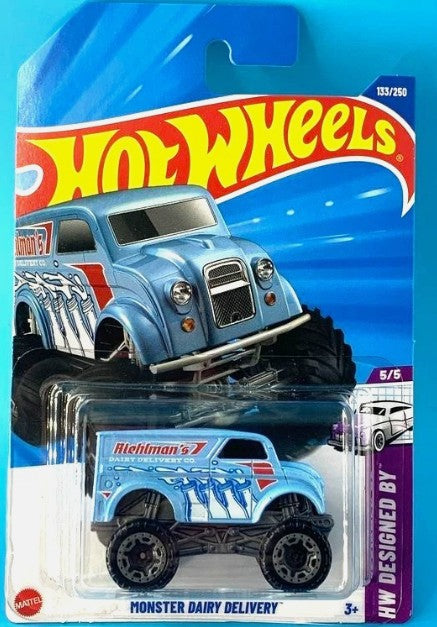 Hot Wheels 2025 #133/250 Monster Dairy Delivery, blue