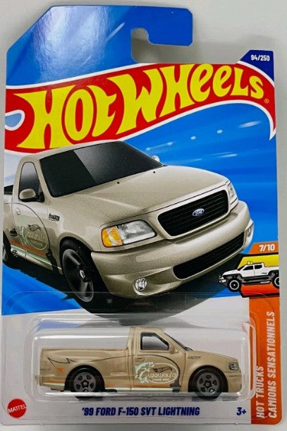 Hot Wheels 2025 #094/250 '99 Ford F-150 SVT Lightning, beige