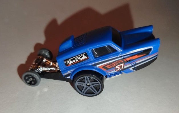 Hot Wheels Multipack Exclusive, Poppa Wheelie, NEW/LOOSE, blue