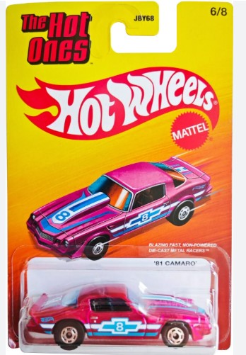 Hot Wheels 2025 The Hot Ones 6/8, '81 Camaro, spectraflame pink
