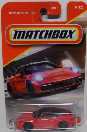 Matchbox 2025 #034/125 Porsche 911 Targa, red