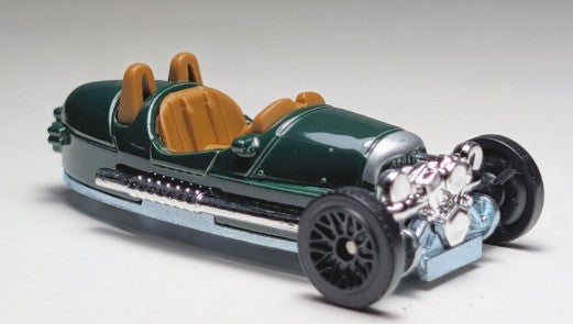 Matchbox 2025 #057/125 2021 Morgan 3-Wheeler, NEW/LOOSE, green