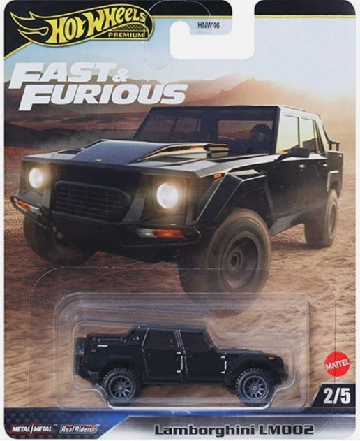 Hot Wheels 2025 Premium Fast & Furious L Assortment 2/5, Lamborghini LM002, black