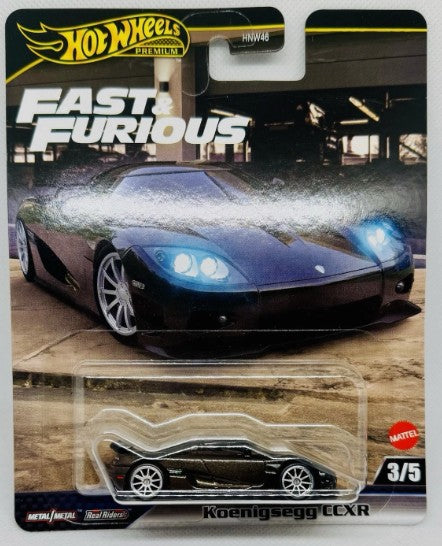 Hot Wheels 2025 Premium Fast & Furious L Assortment 3/5, Koenigsegg CCXR, black