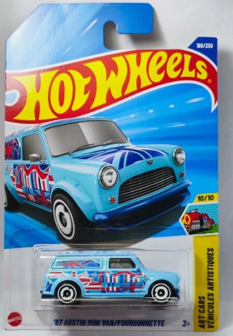 Hot Wheels 2025 #169/250 '67 Austin Mini Van, blue