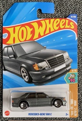 Hot Wheels 2025 #052/250 Mercedes-Benz 500 E, metalflake grey