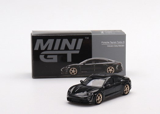 Mini GT #433 Porsche Taycan Turbo S, NEW/LOOSE, black