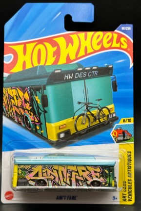 Hot Wheels 2025 #088/250 Ain't Fare, metallic teal