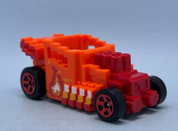 Hot Wheels 2025 #138/250 Pixel Shaker, NEW/LOOSE, orange