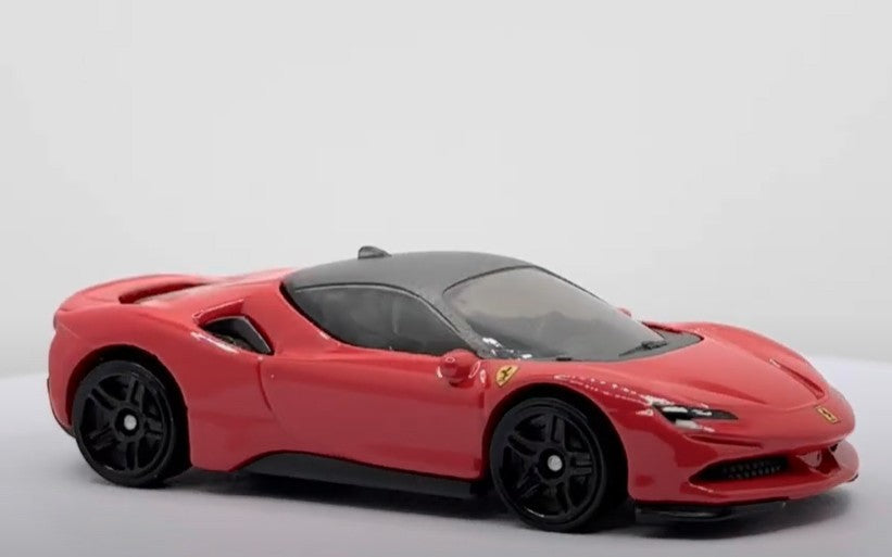 Hot Wheels 2025 #191/250 Ferrari SF90 Stradale, NEW/LOOSE, red