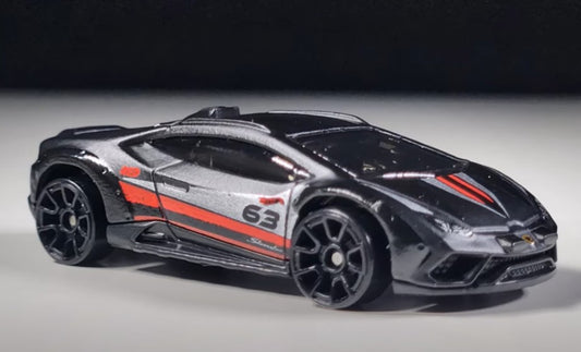 Hot Wheels 2025 #041/250 Lamborghini Huracan Sterrato, TARGET RED EDITION, NEW/LOOSE, black