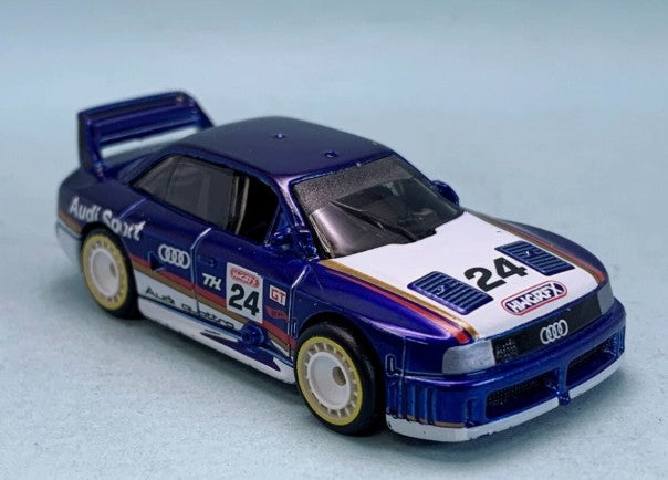 Hot Wheels 2024 #144/250 Audi 90 quattro, SUPER TREASURE HUNT, NEW/LOOSE, spectraflame dark blue