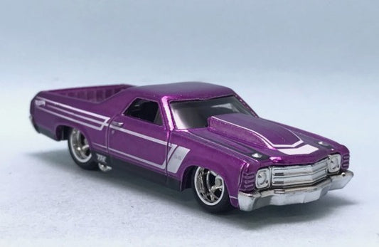 Hot Wheels 2024 #132/250 '71 El Camino, SUPER TREASURE HUNT, NEW/LOOSE, spectraflame purple