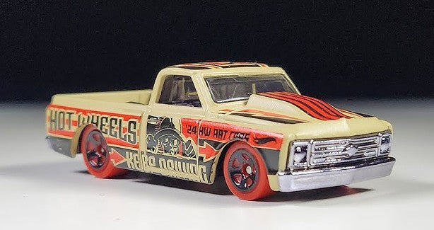 Hot Wheels 2024 #083/250 '67 Chevy C10, NEW/LOOSE, tan