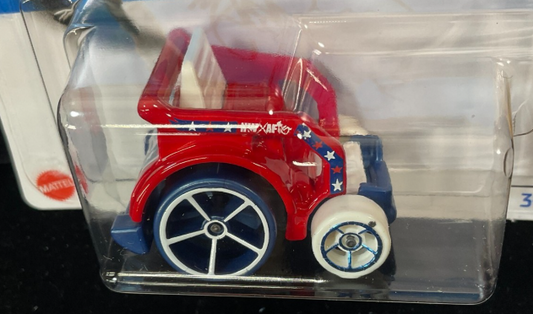Hot Wheels 2024 #064/250 Wheelie Chair, NEW/LOOSE, red