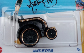 Hot Wheels 2024 #064/250 Wheelie Chair, NEW/LOOSE, black