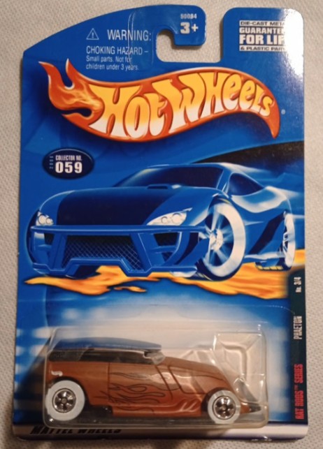 Hot Wheels 2001 #59 Rat Rods 3/4 Phaeton, flat brown