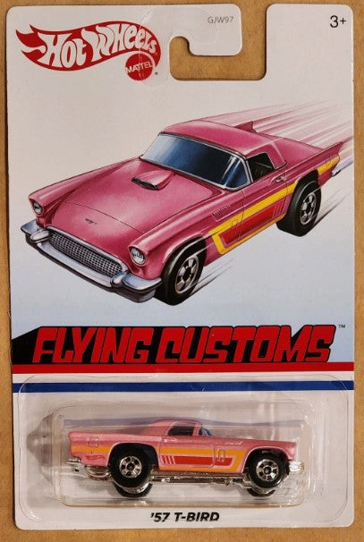 Hot Wheels 2020 Flying Customs '57 T-Bird, pearl pink