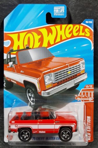 Hot Wheels 2025 #115/250 '75 Chevy Blazer Custom, TARGET RED EDITION, red