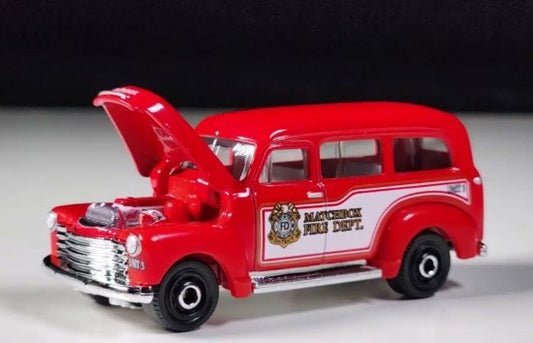 Matchbox 2025 Moving Parts 1950 Chevy Suburban, NEW/LOOSE, red