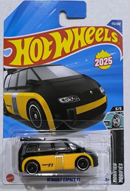 Hot Wheels 2025 #172/250 Renault Espace F1, black