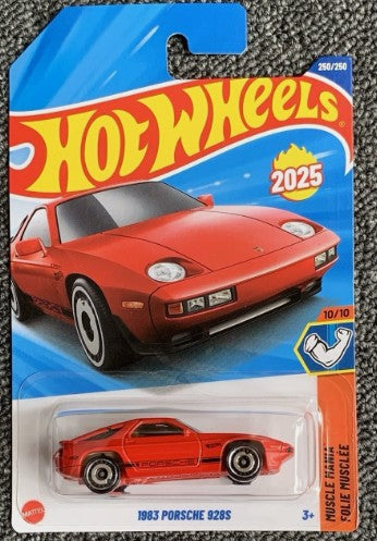 Hot Wheels 2025 #250/250 1983 Porsche 928S, red