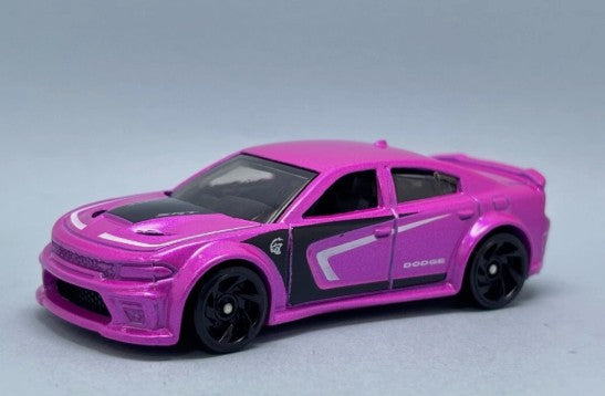 Hot Wheels 2025 #240/250 '20 Dodge Charger Hellcat, NEW/LOOSE, pink