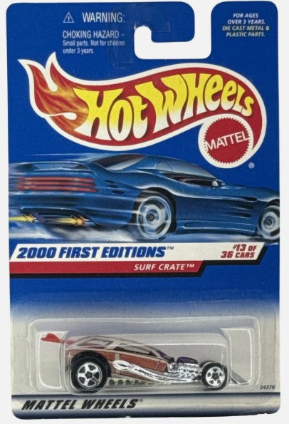 Hot Wheels 2000 First Editions #13/36 Surf Crate, purple roof, wood sides