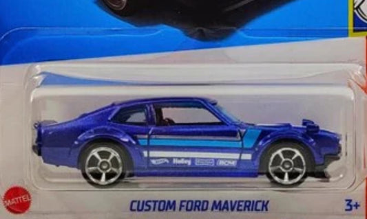 Hot Wheels 2023 #099/250 Custom Ford Maverick, FROM THE VAULT EXCLUSIVE, NEW/LOOSE, metallic navy blue