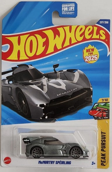 Hot Wheels 2025 #237/250 McMurtry Spéirling, metalflake slate
