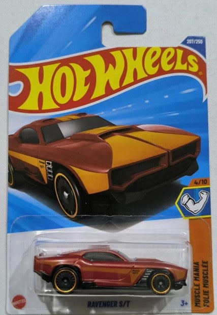 Hot Wheels 2025 #207/250 Ravenger S/T, blood orange