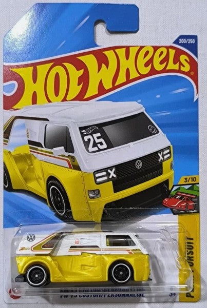 Hot Wheels 2025 #200/250 VW T3 Custom, white/yellow