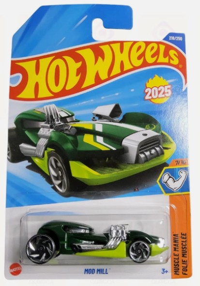 Hot Wheels 2025 #218/250 Mod MIll, dark green